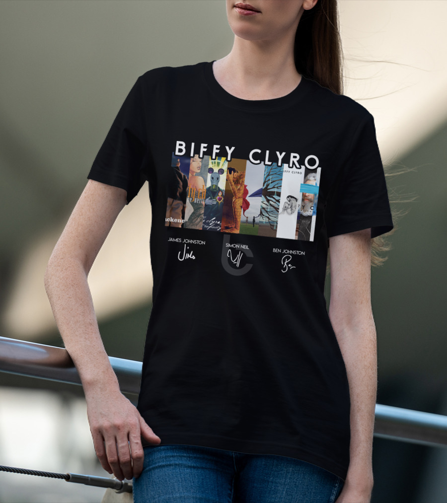 Biffy Clyro Album Art Collage James Johnston Simon Neil Ben Johnston T-Shirt