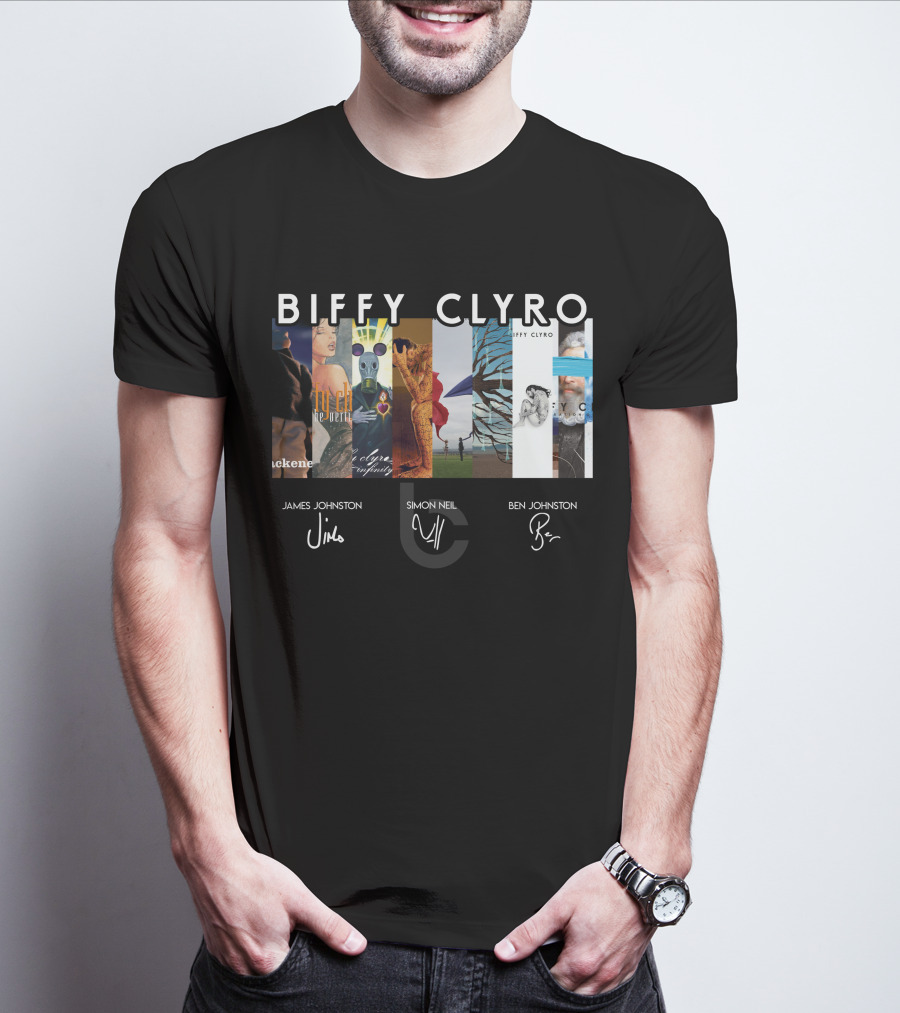 Biffy Clyro Album Art Collage James Johnston Simon Neil Ben Johnston T-Shirt