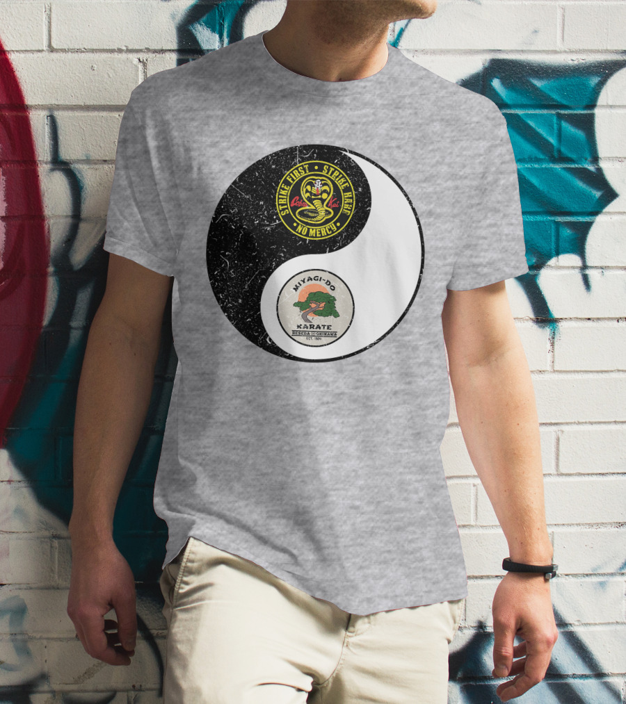 Cobra Kai Strike First Miyagi-Do Karate Yin Yang T-Shirt