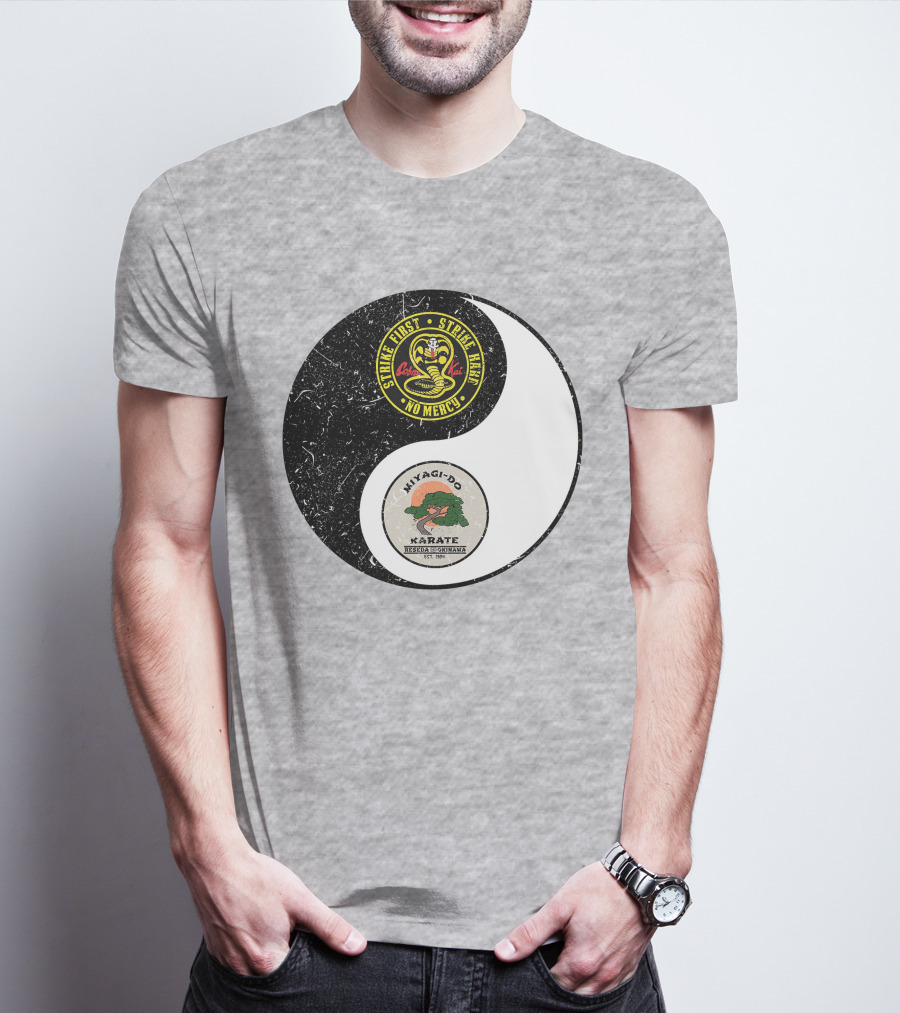 Cobra Kai Strike First Miyagi-Do Karate Yin Yang T-Shirt