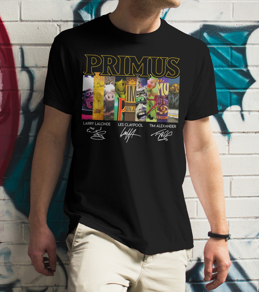 Primus Larry Lalonde Les Claypool Tim Alexander T-Shirt
