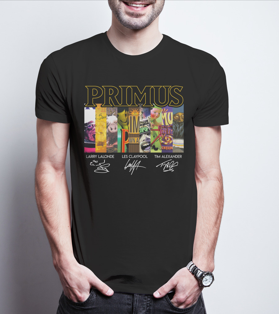 Primus Larry Lalonde Les Claypool Tim Alexander T-Shirt