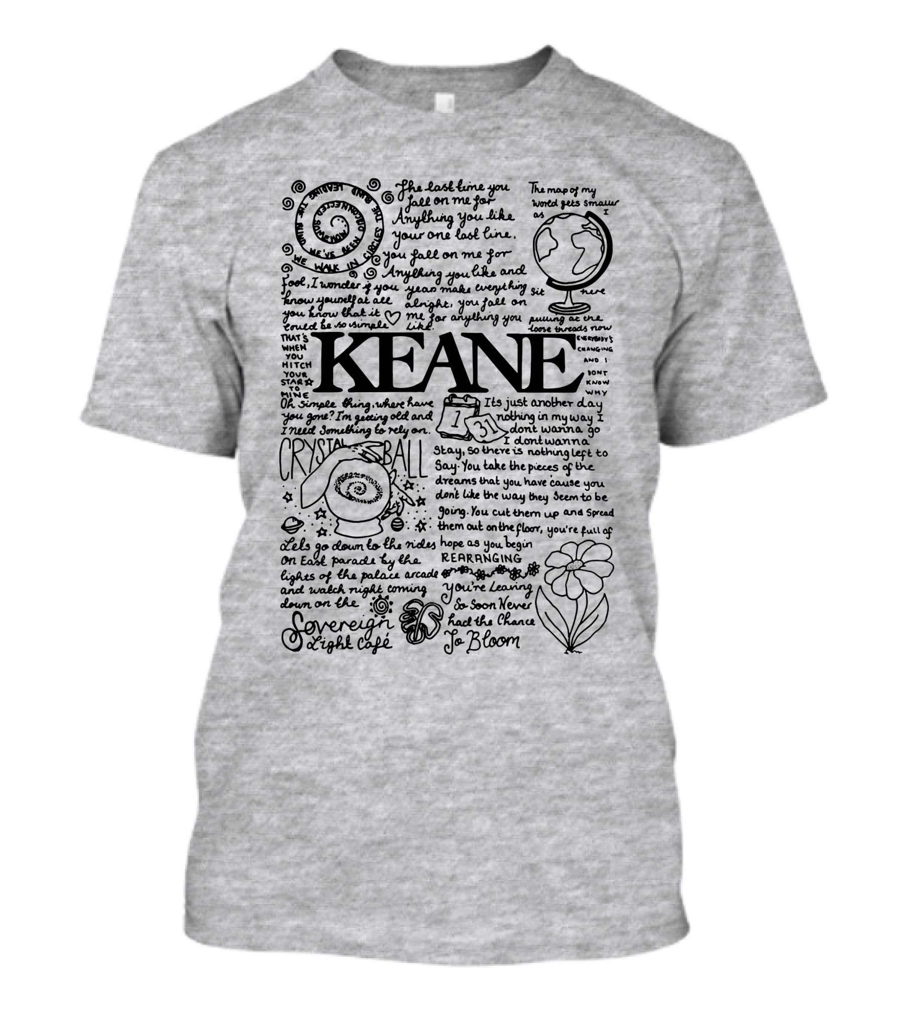 Keane Hopes Crystal Ball Sovereign Night Sky Bloom T-Shirt