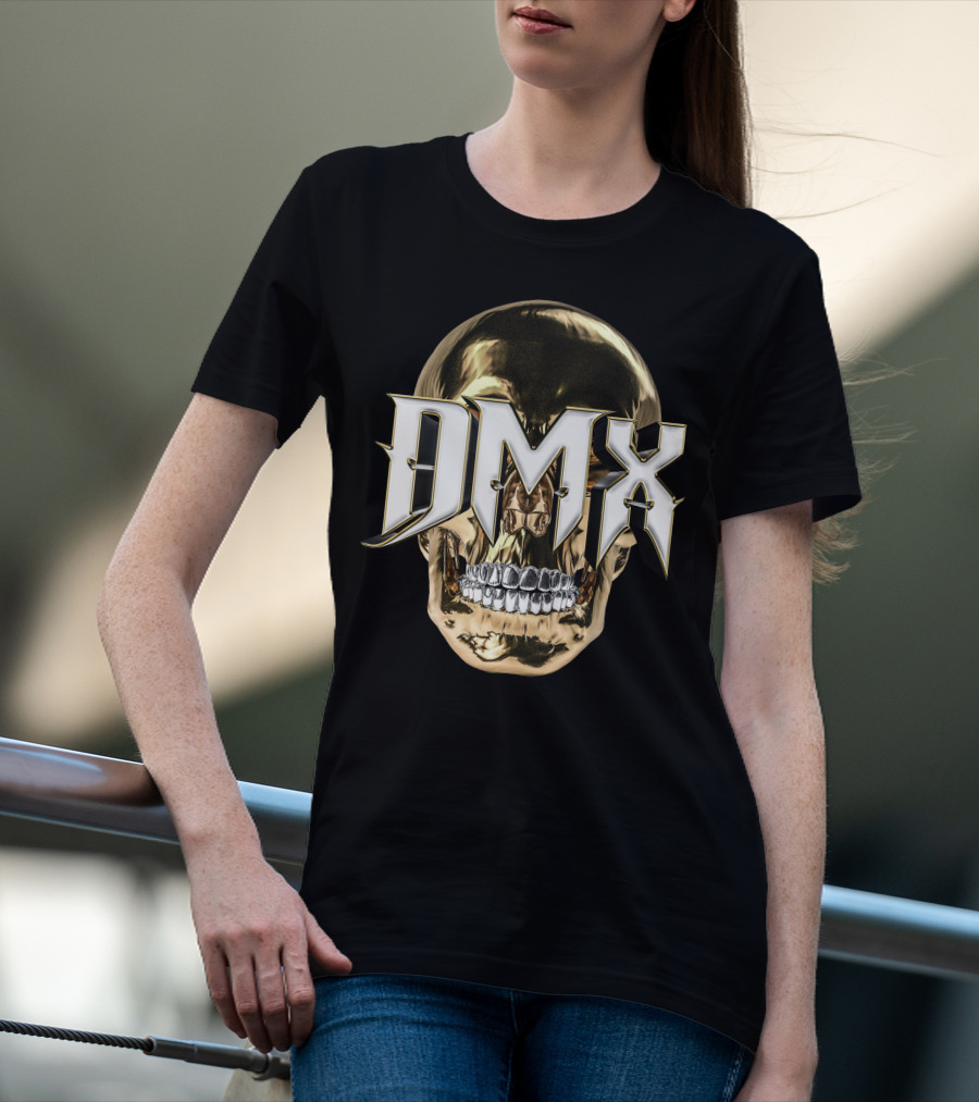 Dmx Gold Skull Luxury Trends T-Shirt