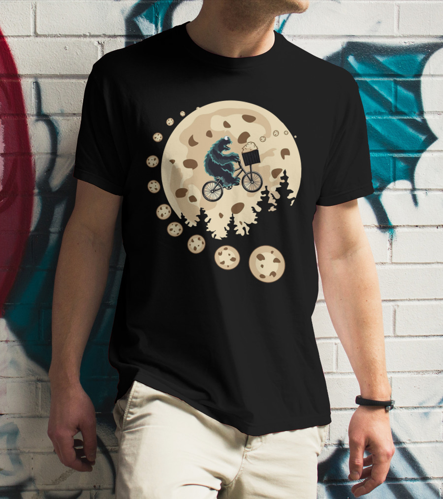Cookie Monster Cycling Moon Adventure T-Shirt
