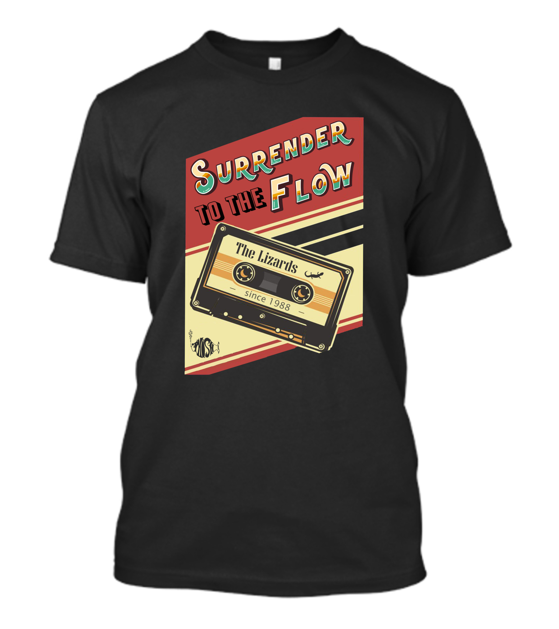 Surrender To The Flow The Lizards Since 1988 Cassette T-Shirt