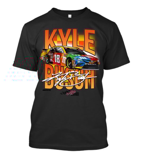 KYLE BUSCH NASCAR Joe Gibbs Racing 18 M&M's Car T-Shirt