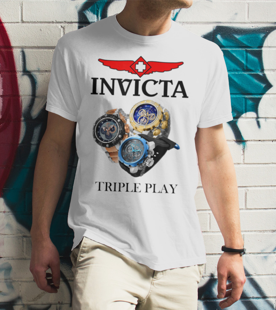 Invicta Triple Play Swiss-Inspired Luxurious Watch Collection T-Shirt