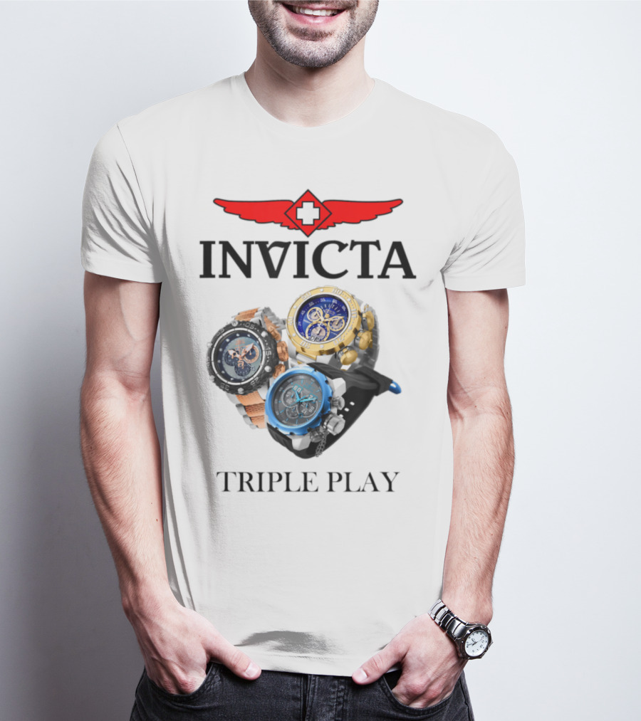 Invicta Triple Play Swiss-Inspired Luxurious Watch Collection T-Shirt