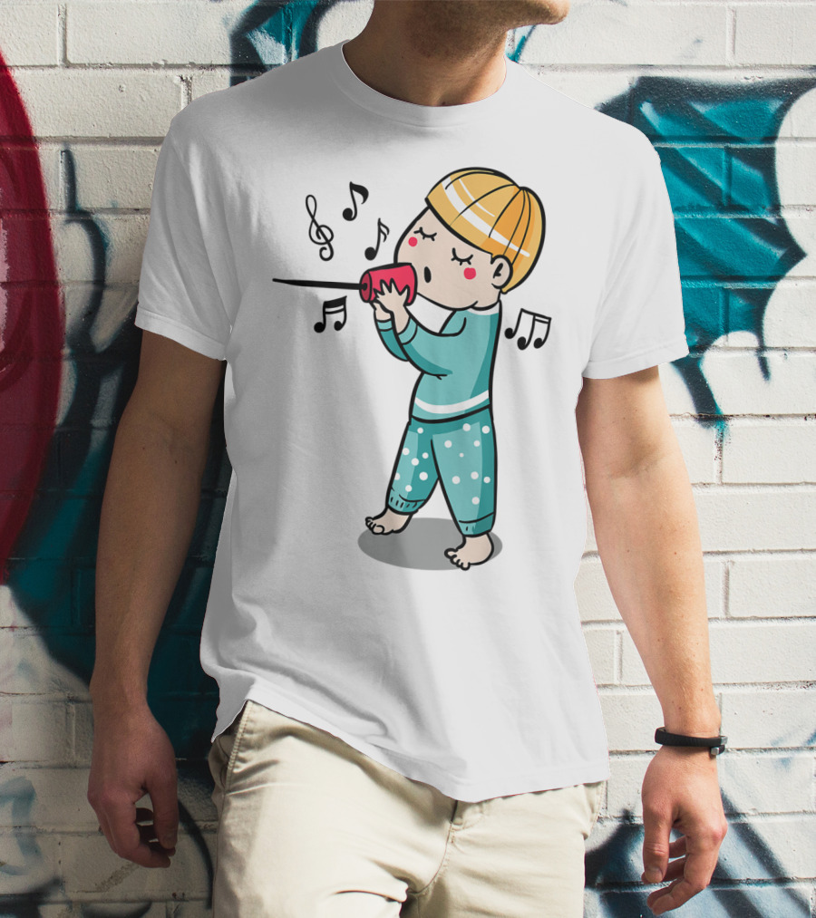 Valentines Couples Boy Her Him Girls Singing Music Notes T-Shirt