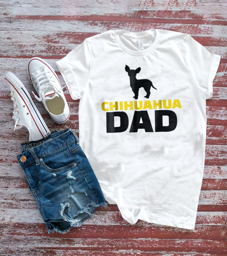 Chihuahua Dad Silhouette T-Shirt
