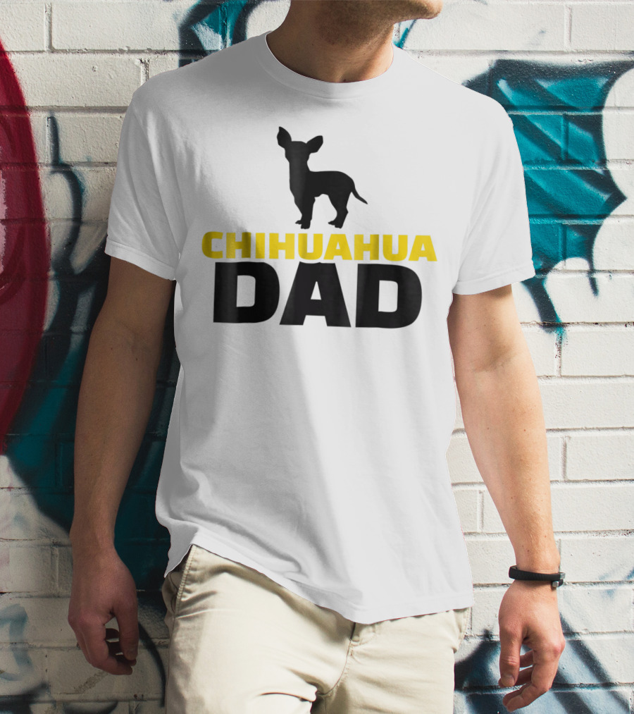 Chihuahua Dad Silhouette T-Shirt