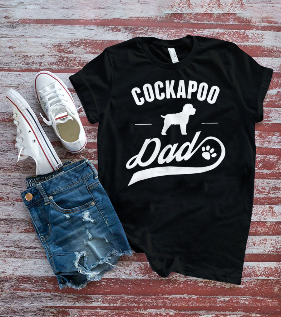 Cockapoo Dog Dad Lover Owner Paw T-Shirt