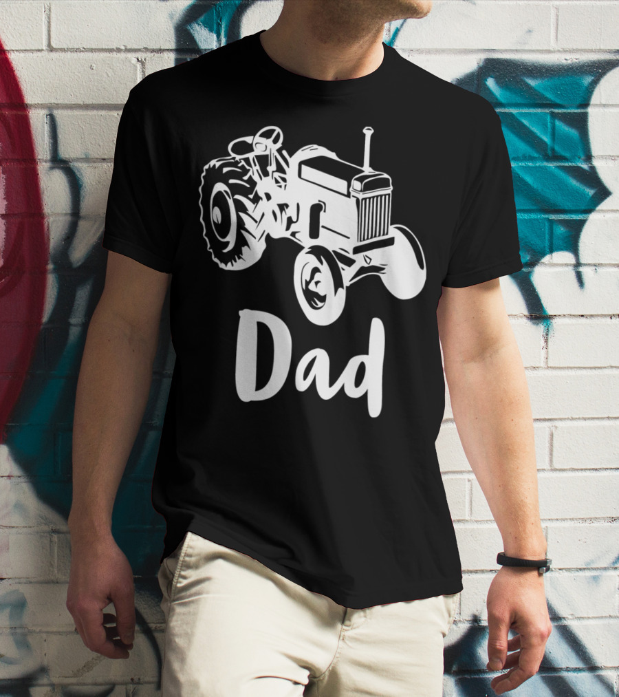 Dad Farm Tractor Dad Farmer Farming 55 T-Shirt