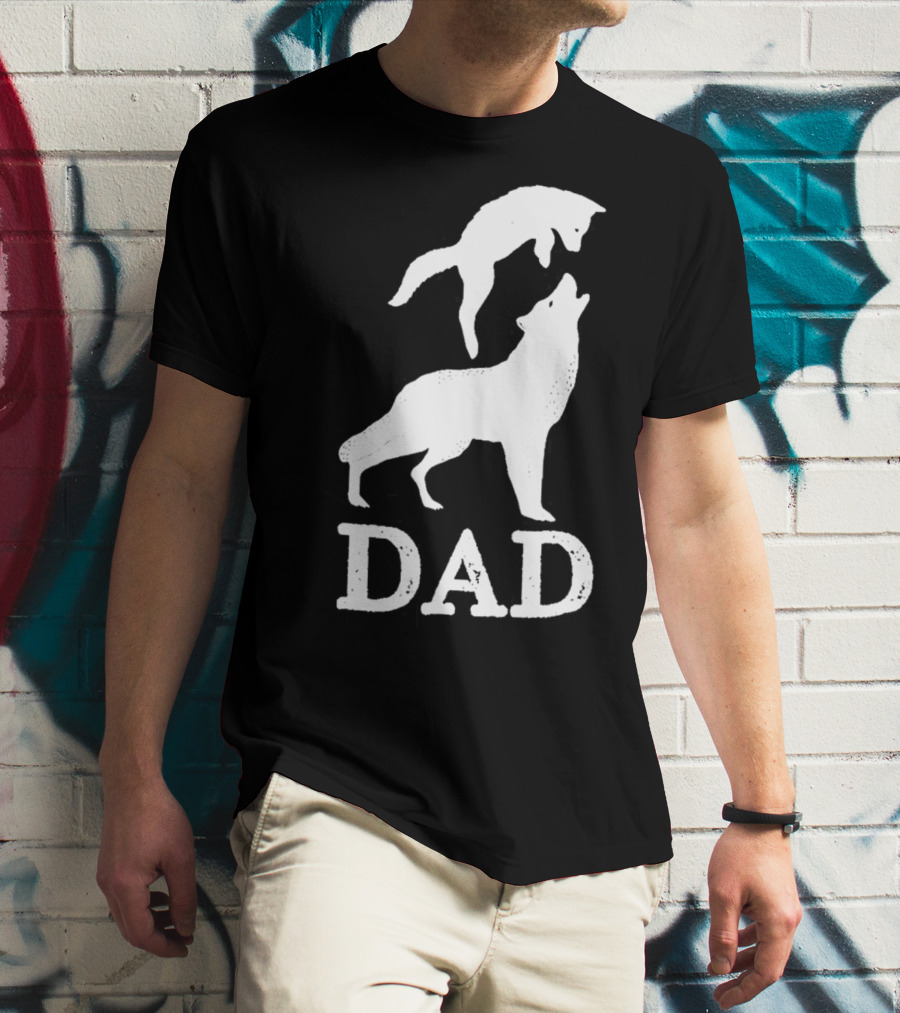 Dad Wolf And Pup T-Shirt
