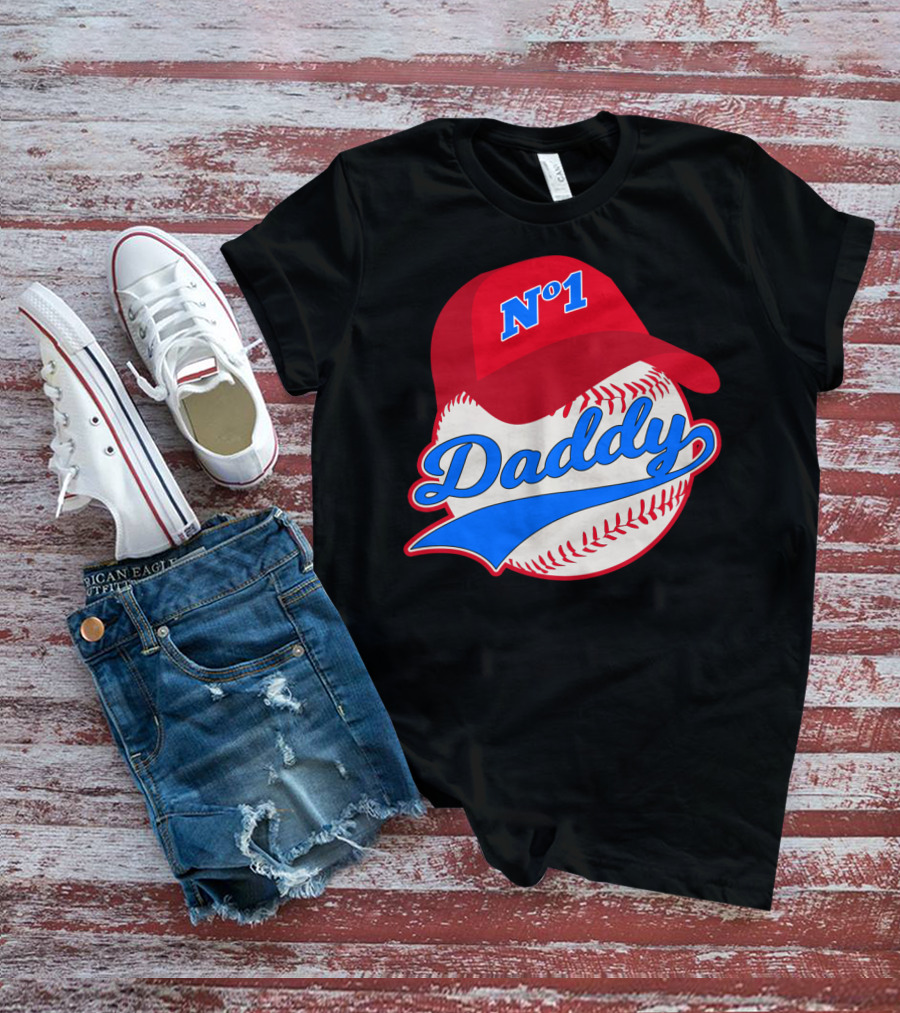 No 1 Daddy Baseball Cap T-Shirt
