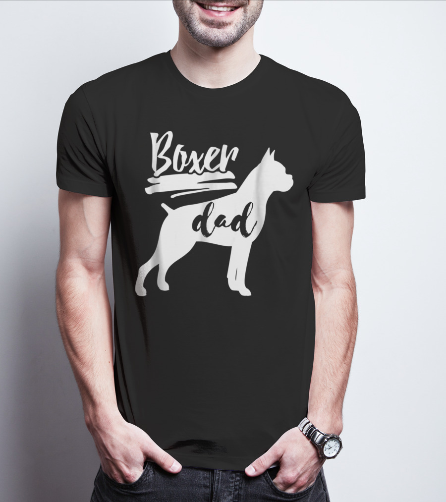 Boxer Dad Dog T-Shirt
