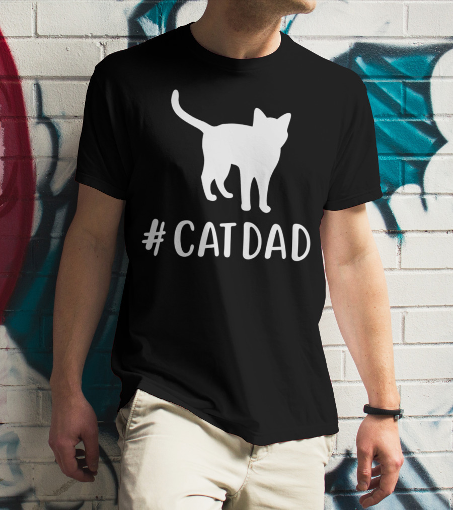 CatDad Family Cat Lover Awesome T-Shirt