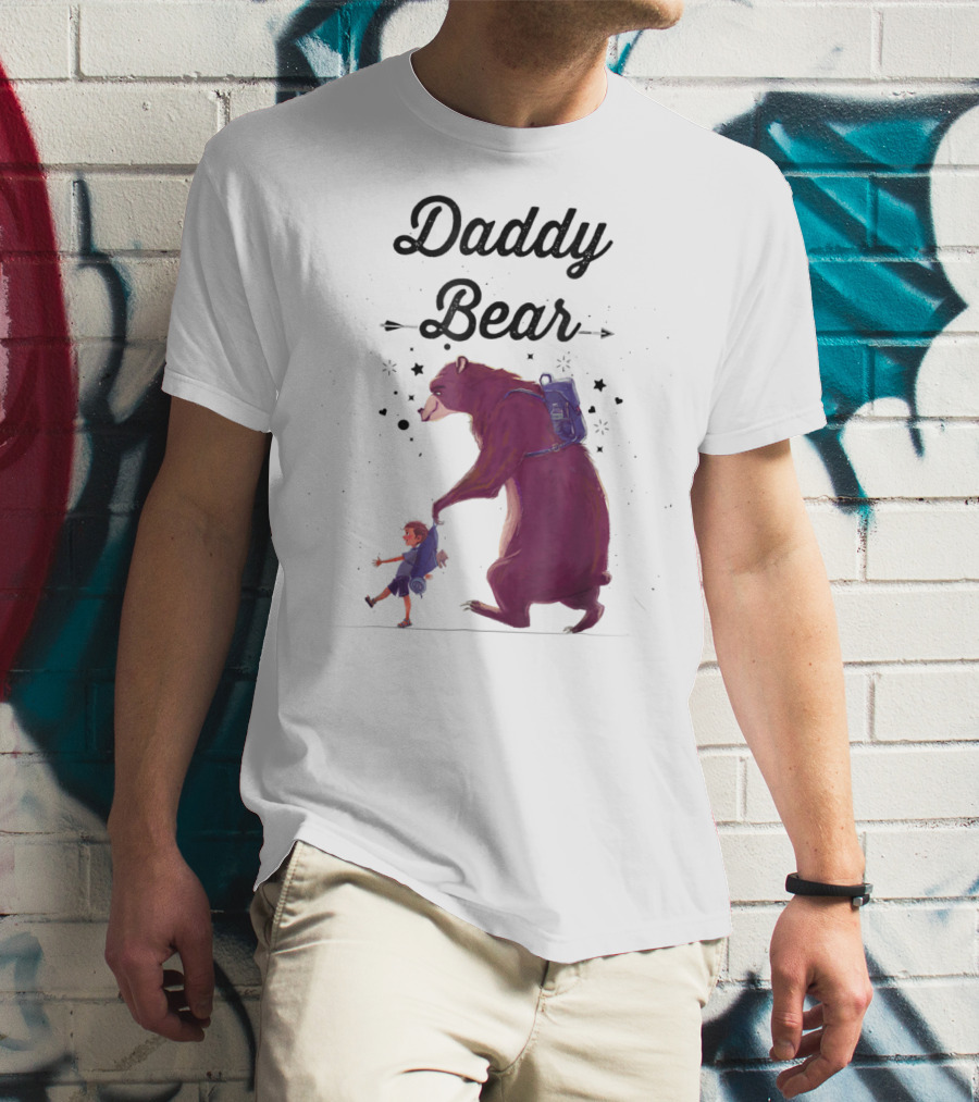 Daddy Bear Camping Papa Mens Dad Father T-Shirt