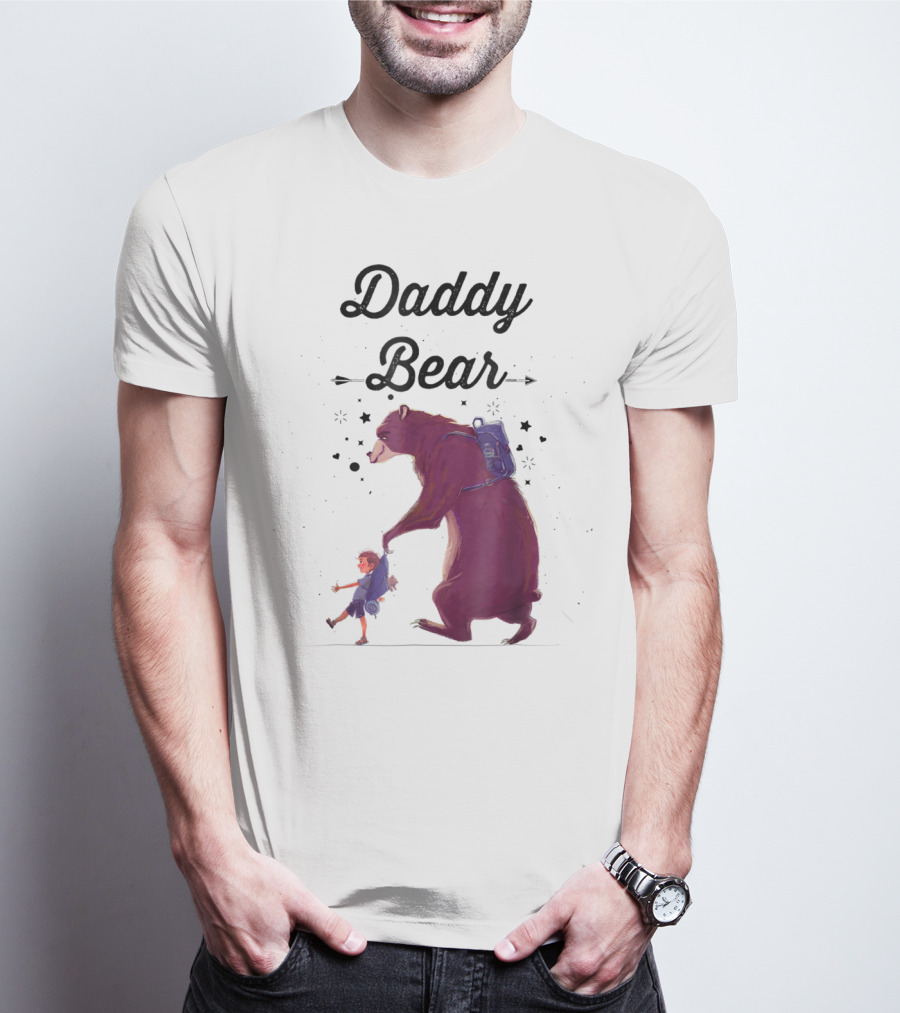 Daddy Bear Camping Papa Mens Dad Father T-Shirt