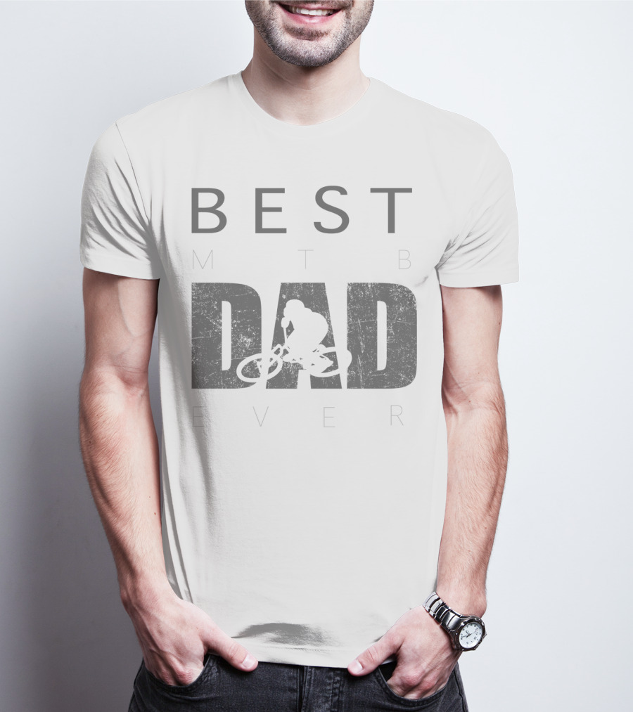 Best MTB Dad Ever Mountain Bike Rider T-Shirt