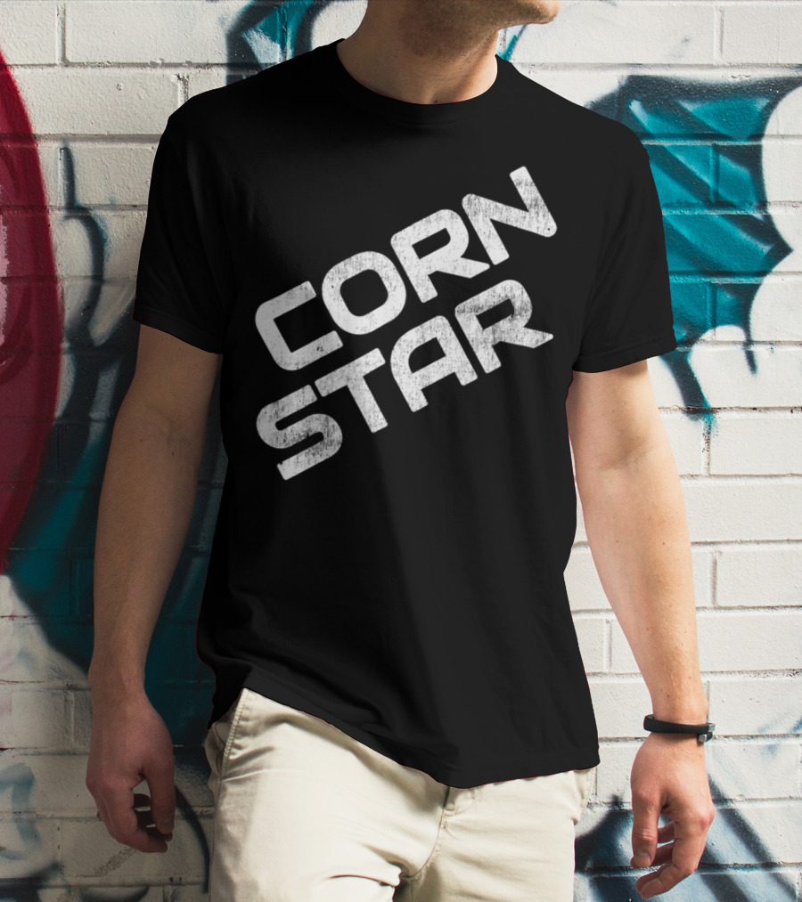 Corn Star Camo Funny Dad Cornhole Beer Toss For Fathers T-Shirt