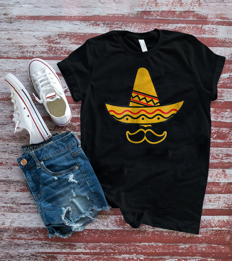 Daddy Sombrero Mustache Cinco De Mayo Family Dad35 T-Shirt