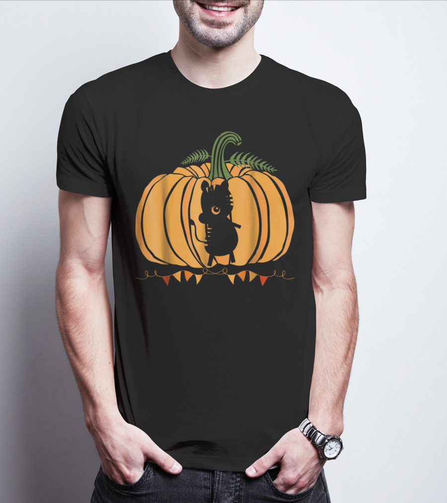 Animal Halloween Pumpkin Silhouette Dad Mom78 T-Shirt