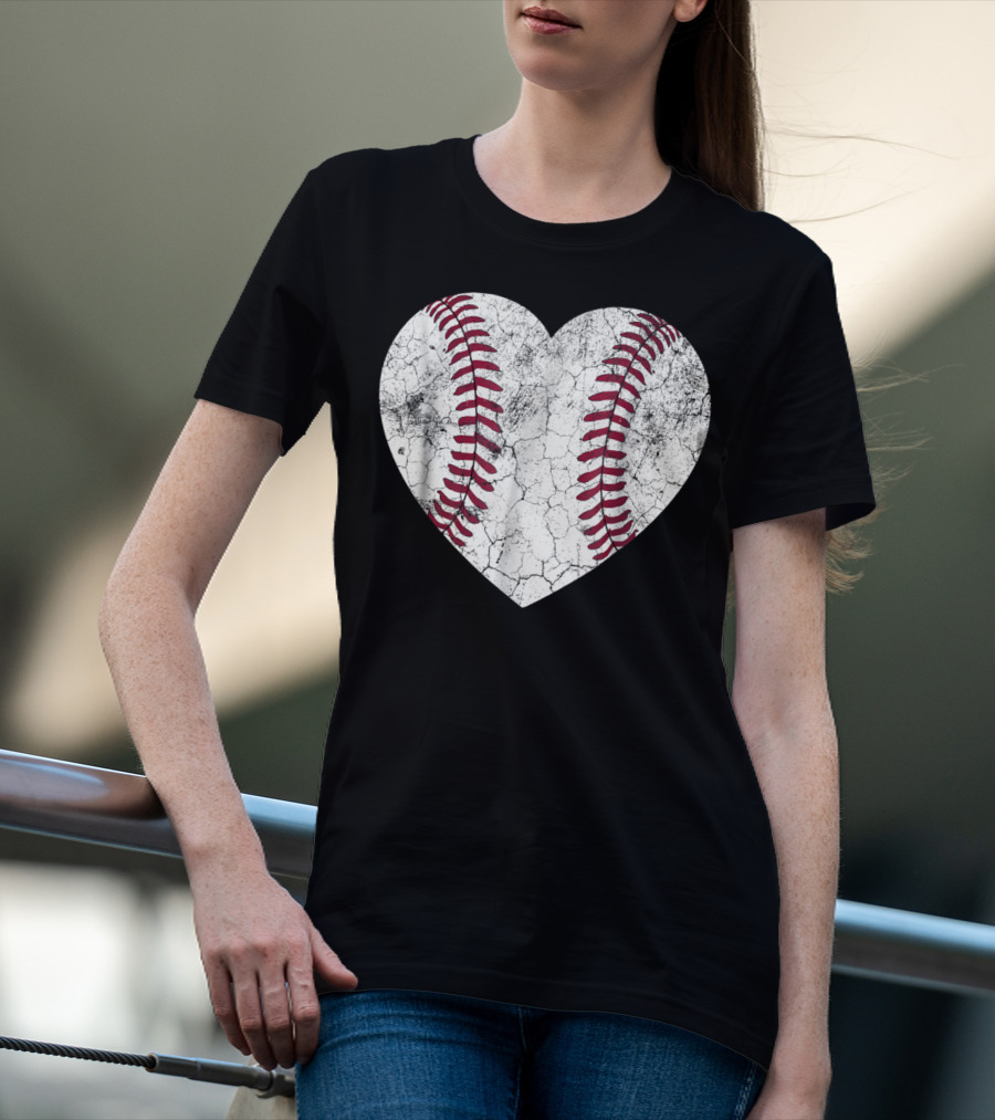 Baseball Heart Softball Love Fun T-Shirt