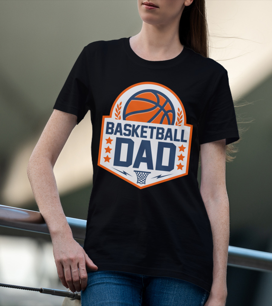 Basketball Dad Perfect Birthday Gift For Basketball Lovers T-Shirt