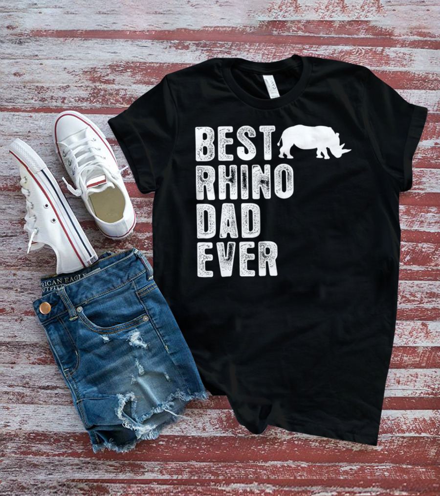 BEST RHINO DAD EVER RHINOCEROS T-Shirt