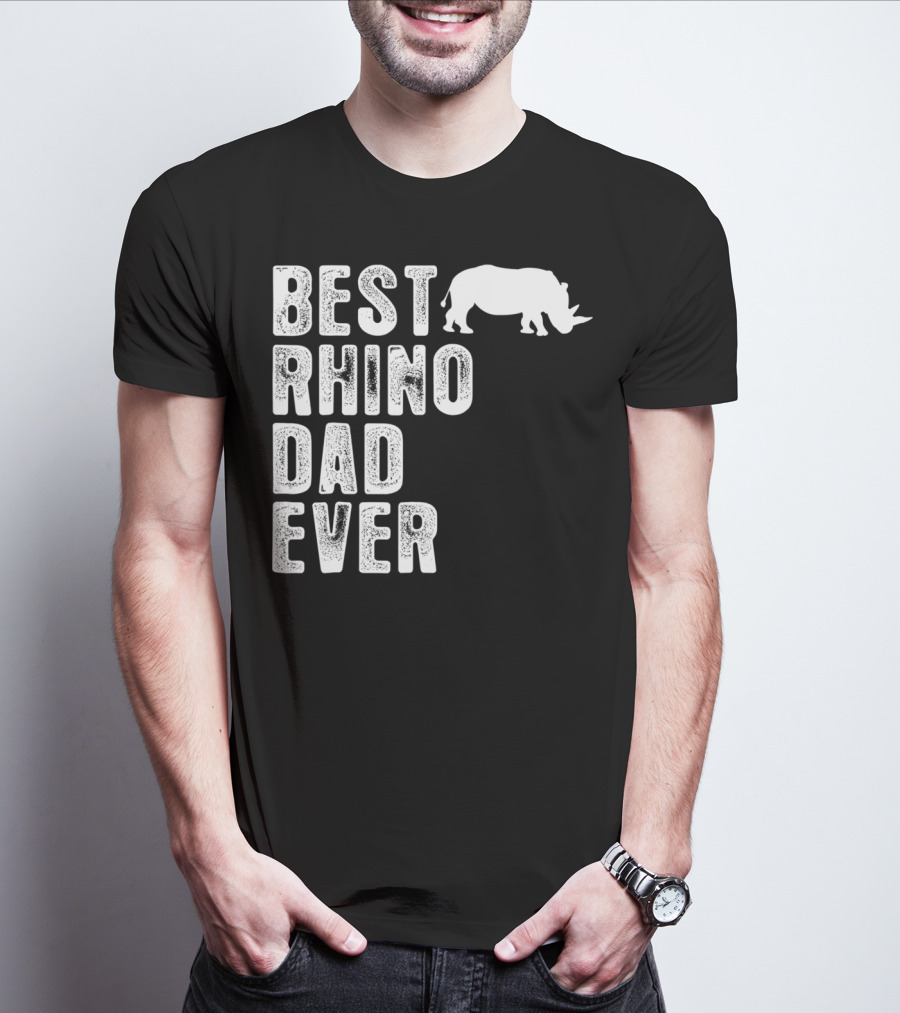 BEST RHINO DAD EVER RHINOCEROS T-Shirt