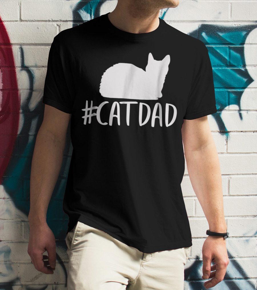 CatDad Funny Hashtag Cat Dad T-Shirt