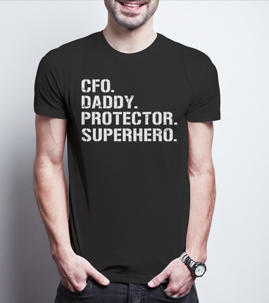 CFO Daddy Protector Superhero T-Shirt