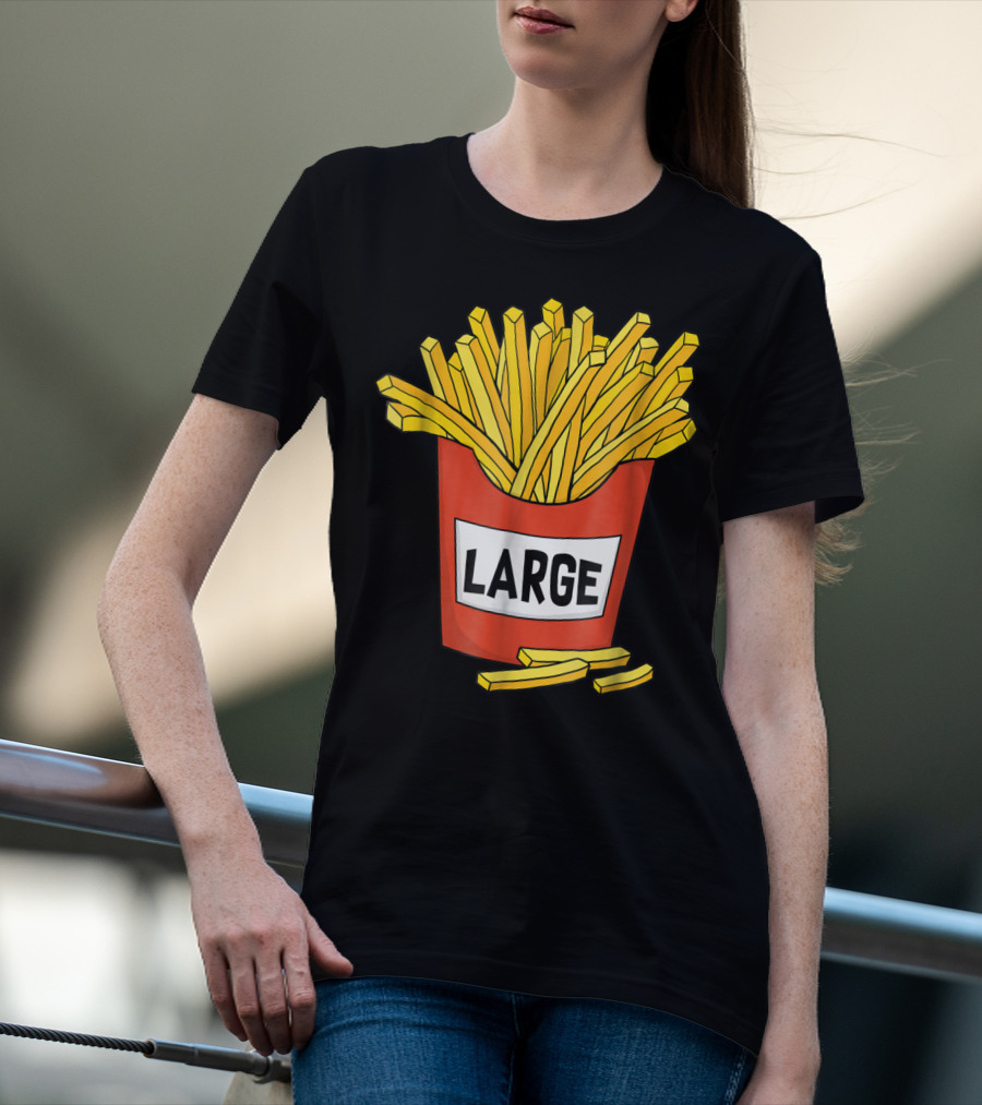 Large Golden French Fries Dad Coolest Big Collection T-Shirt