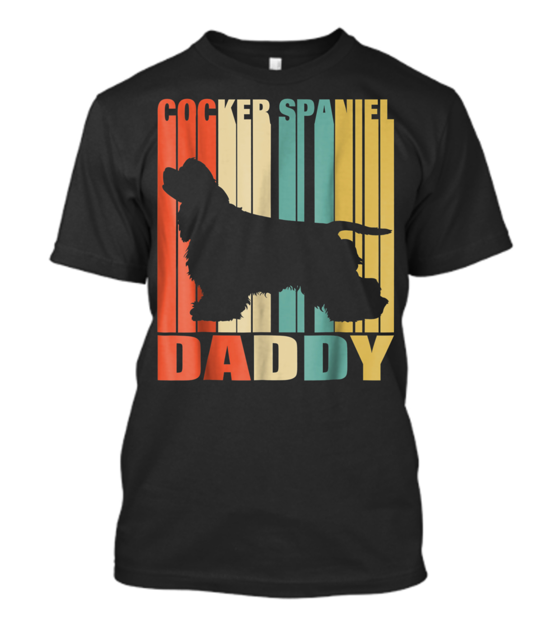 Cocker Spaniel Daddy Vintage Dog42 Love T-Shirt