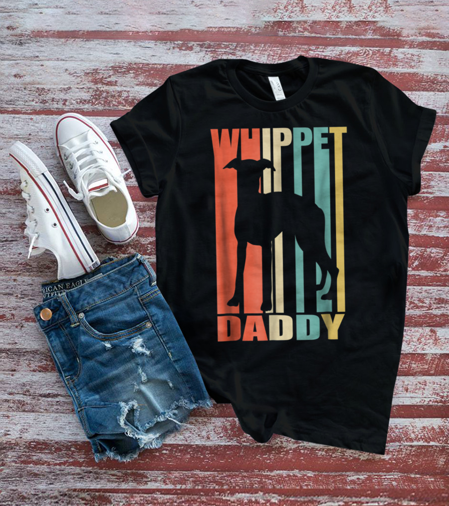 Whippet Daddy Vintage Love Dog56 T-Shirt