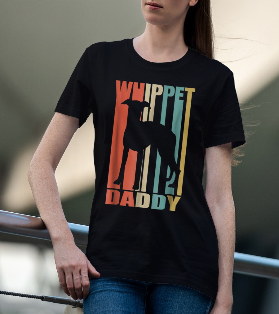 Whippet Daddy Vintage Love Dog56 T-Shirt