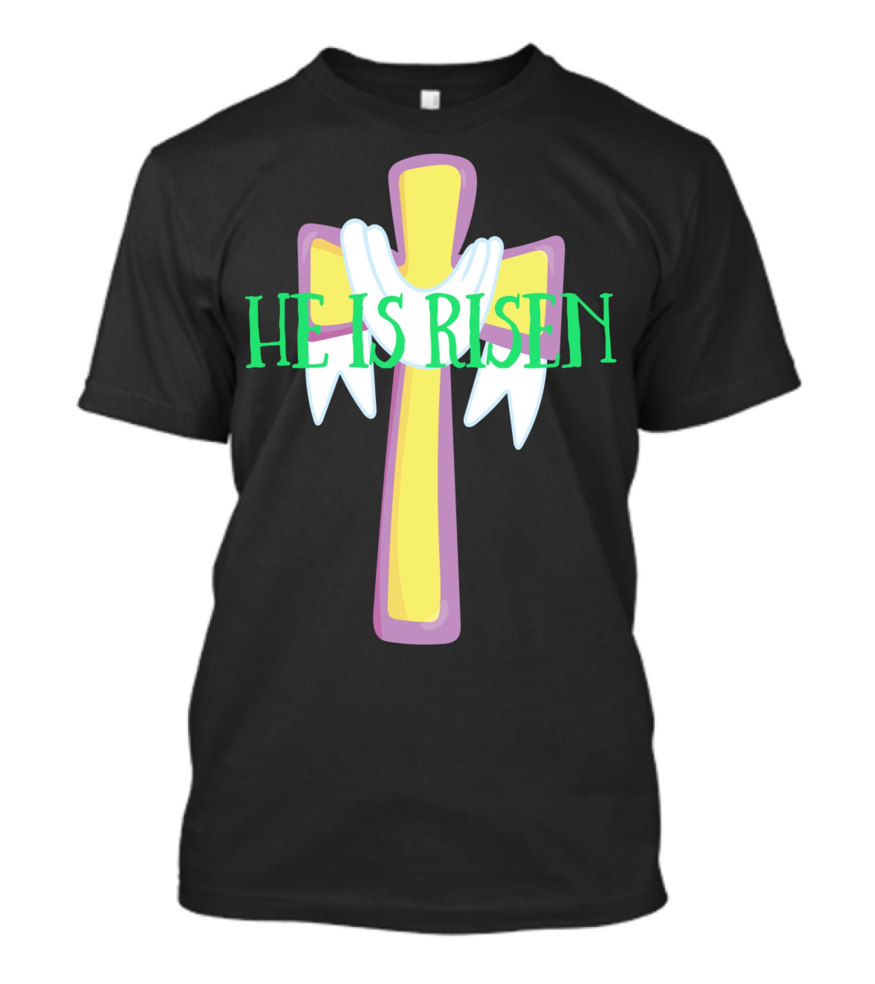 Easter He Is Risen Christian Cross Jesus Pastor Dad51 T-Shirt
