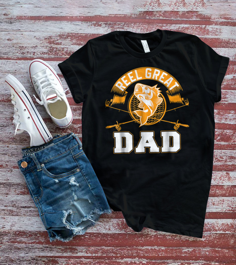 Reel Great Dad Father's Day Fishing Humor Family T-Shirt
