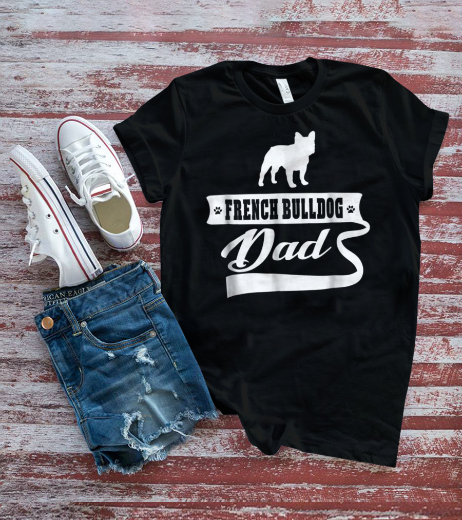 French Bulldog Dad Mens Dog Animal T-Shirt