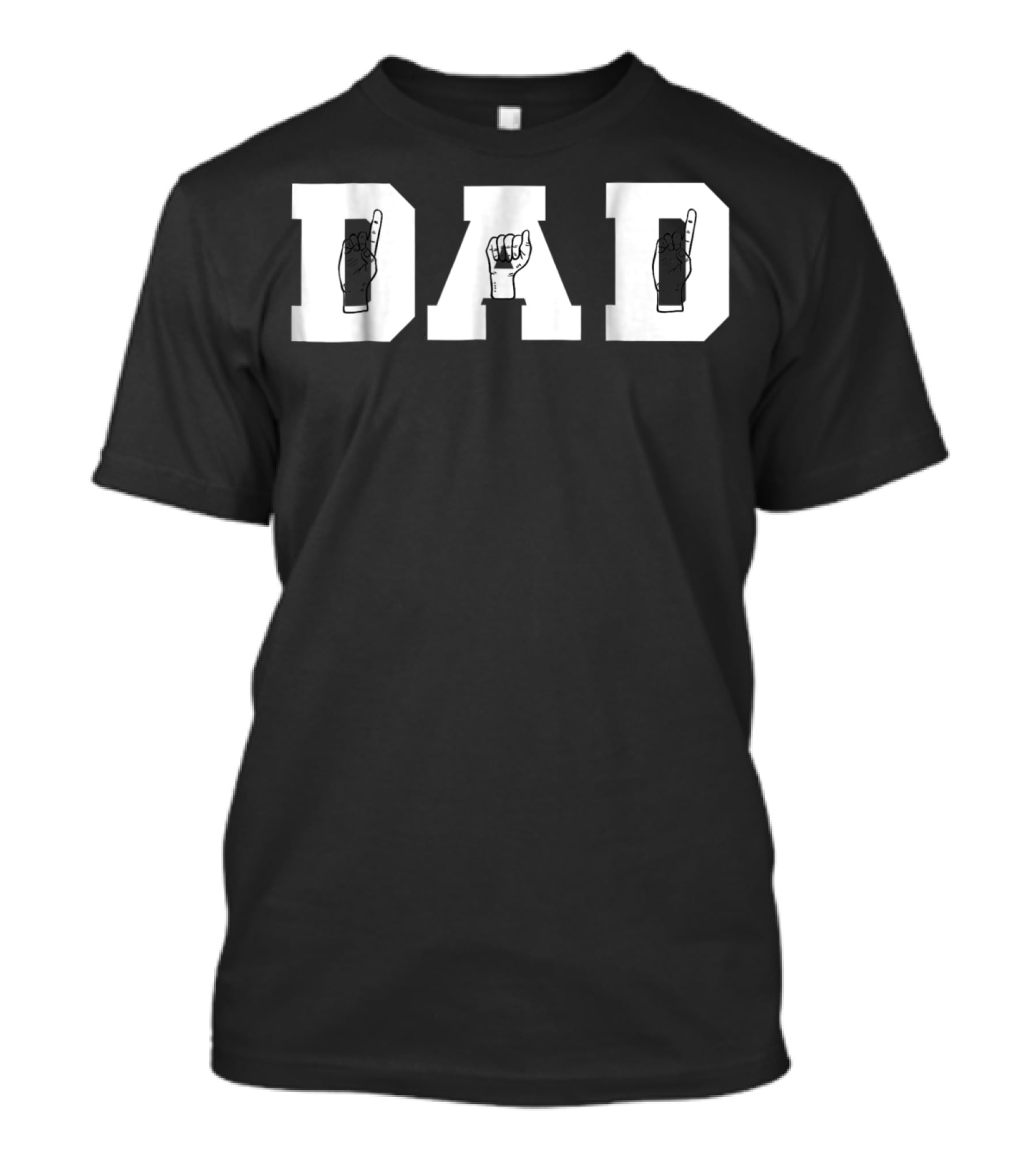 ASL Dad Sign Language American Sign Language Dad 77 T-Shirt
