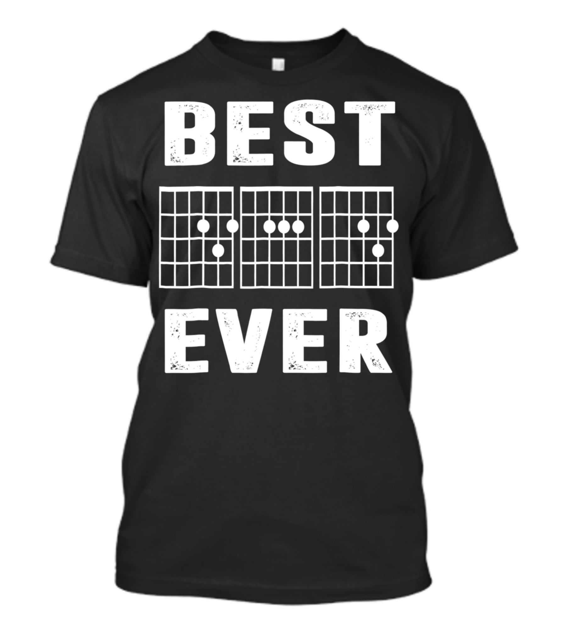 Best Dad Ever Guitar Musician Chord Chart T-Shirt