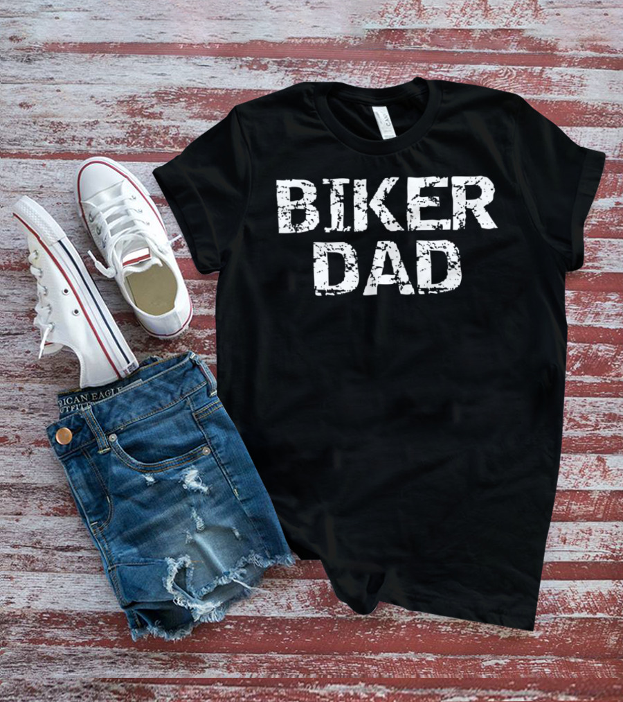 Biker Dad Motorcycle Riding T-Shirt