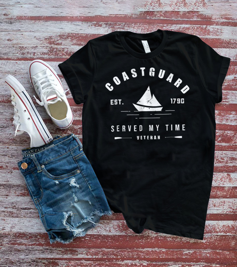 COAST GUARD EST. 1790 SERVED MY TIME VETERAN T-Shirt