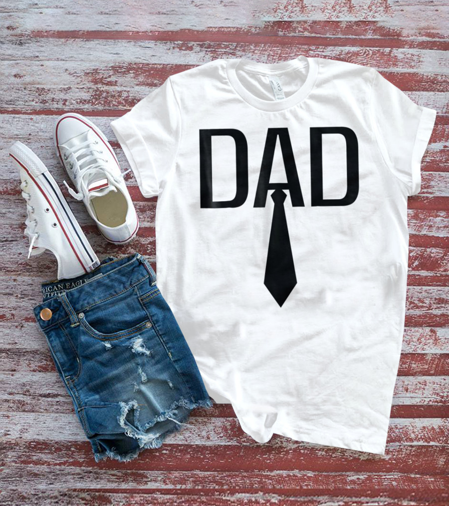 Dad Tie Design Family Papa Dad Son Daughter T-Shirt