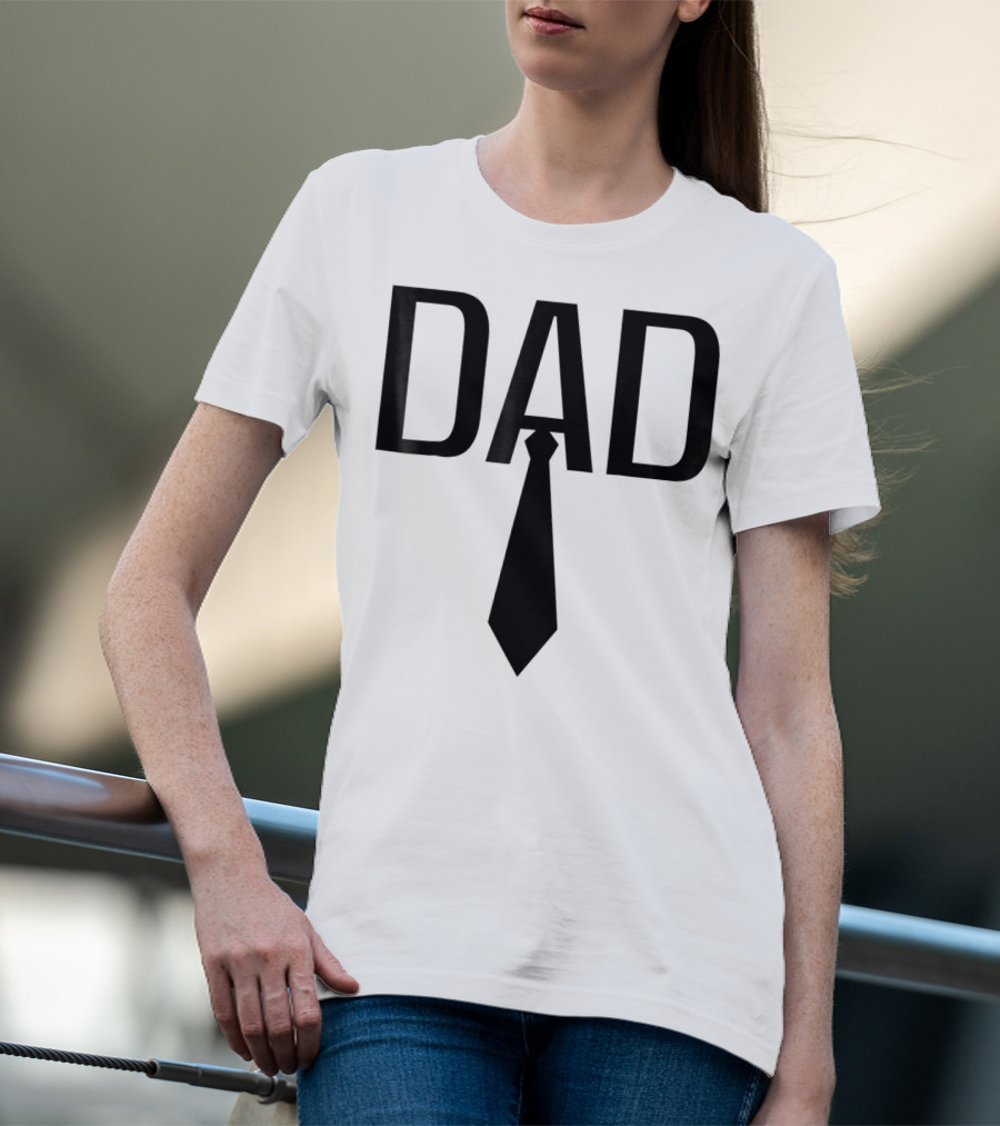 Dad Tie Design Family Papa Dad Son Daughter T-Shirt