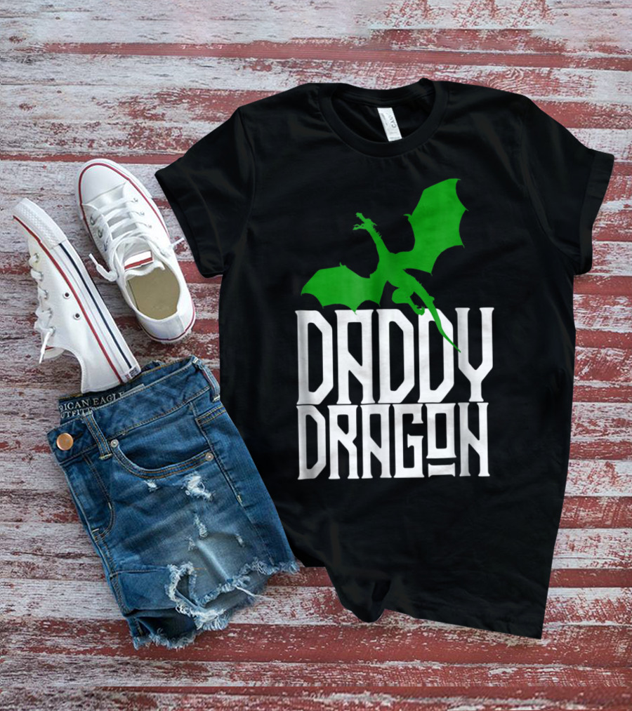 Daddy Dragon Green Matching Family Dad Father75 T-Shirt