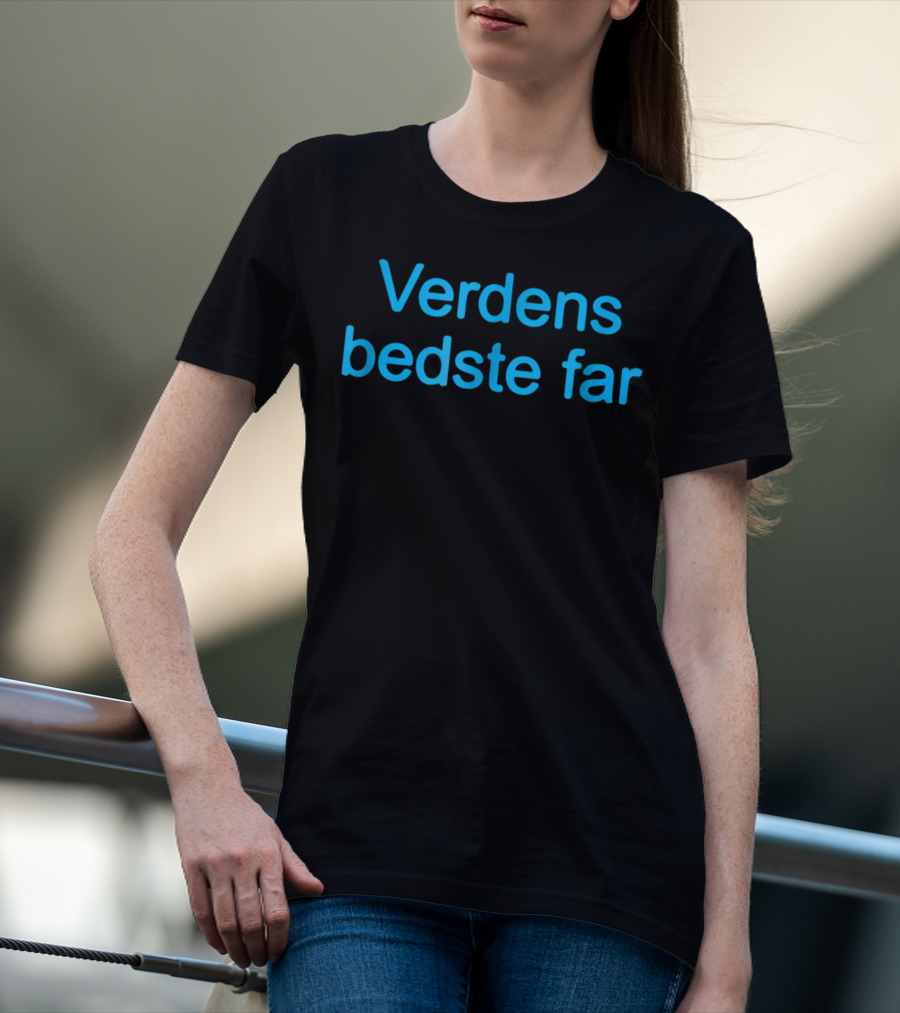 Verdens Bedste Far Danish Worlds Best Dad T-Shirt