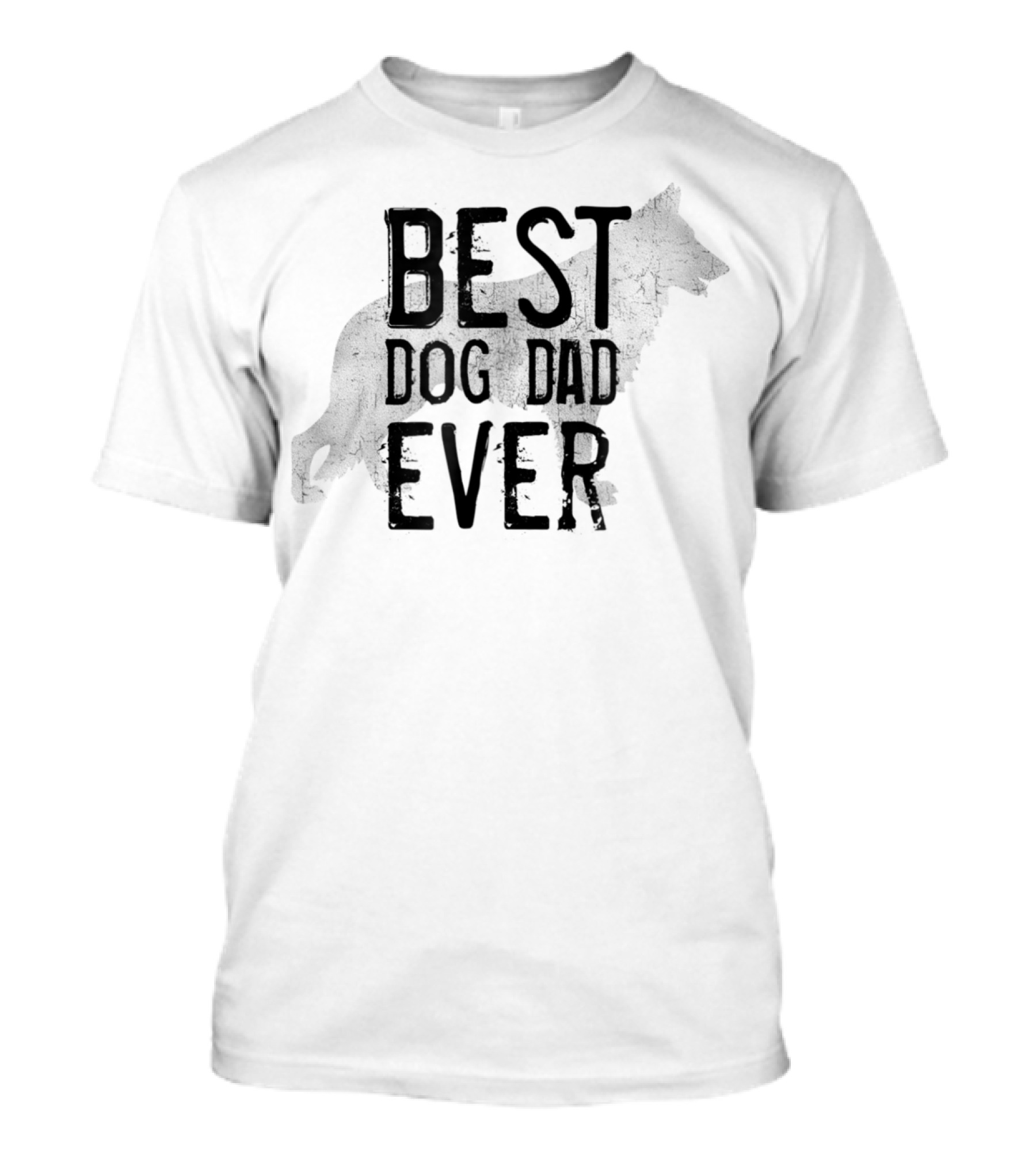 BEST DOG DAD EVER Wolf T-Shirt